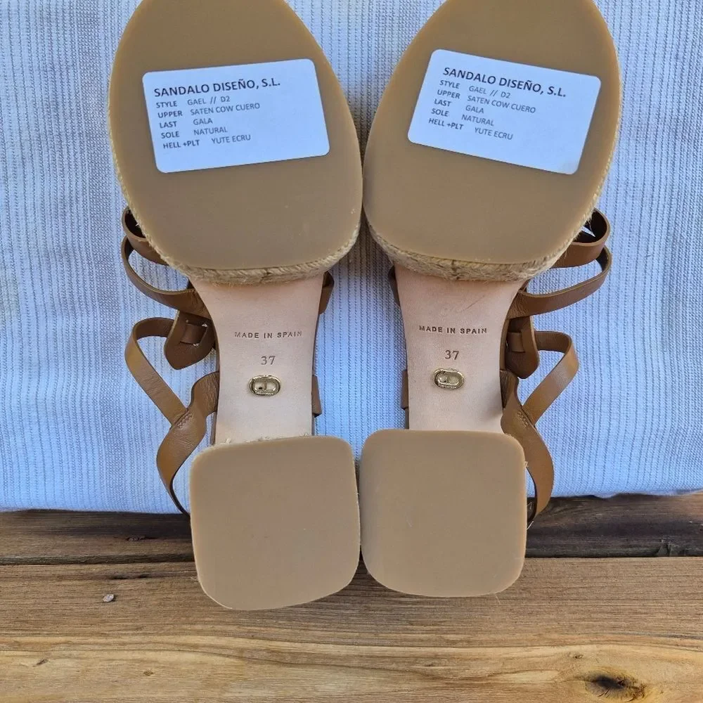 Dee Ocleppo Womens Tulum High Heel Platform Espadrille Fisherman Sandals